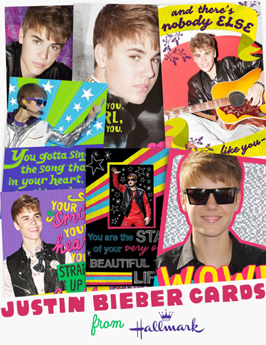 Justin Bieber Hallmark Cards