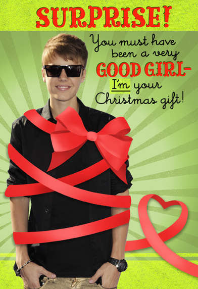 Justin Bieber Hallmark Card